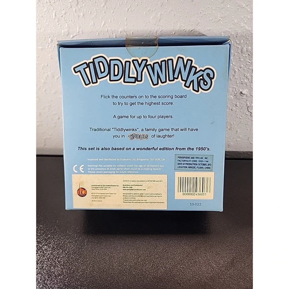TIDDLY WINKS Game‎ Plastic Disc Retro vtg (1950's Style)